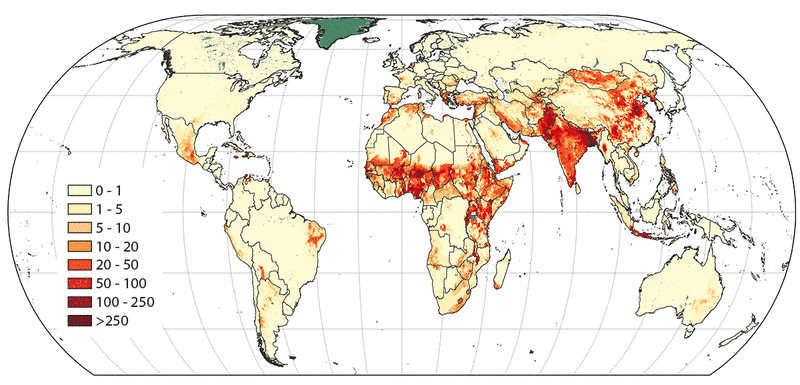 Mapa de distribución de Cabra Girgentana