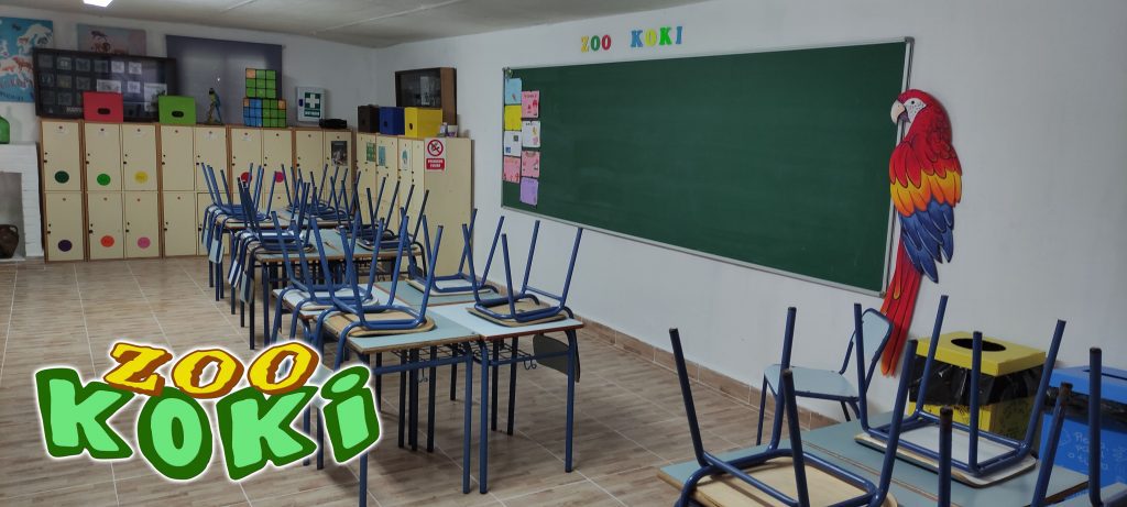 Aula de la naturaleza en Zoo Koki