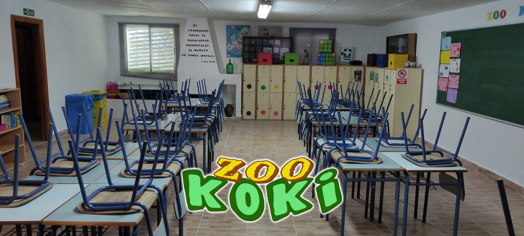 Aula de la naturaleza en Zoo Koki