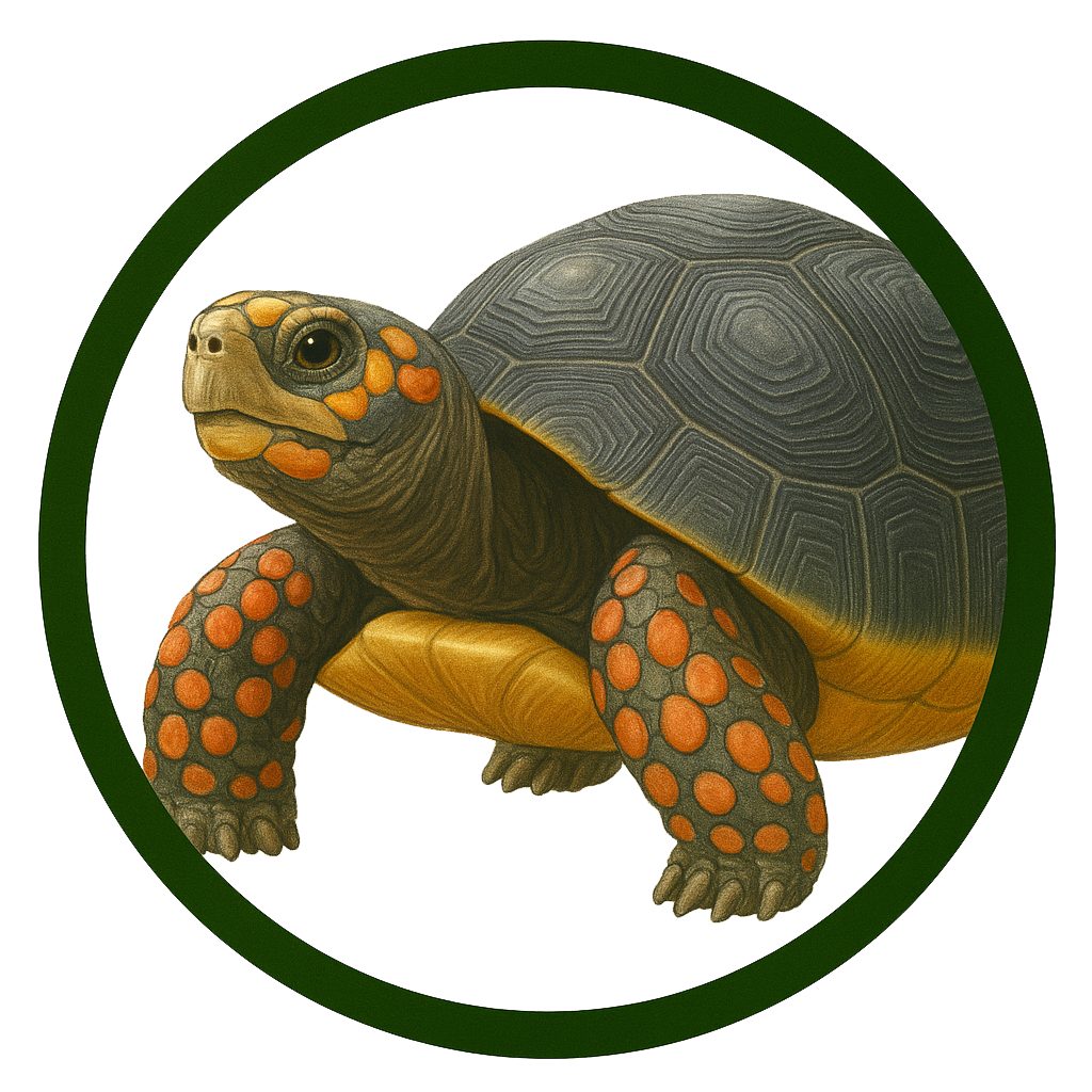 Tortuga de patas rojas