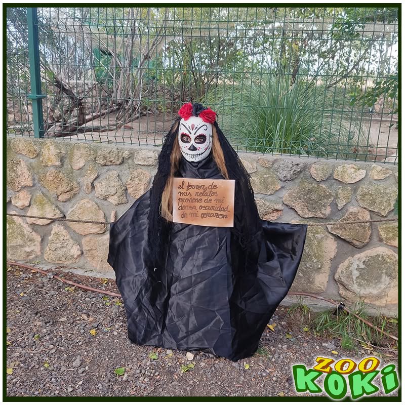 Poupée catrina d'Halloween au zoo