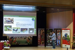 Iñaki Hernández en un congreso de Aviornis Ibérica